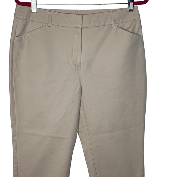 Chicos So Slimming Women’s Beige Cropped Pants Size 16 Cotton Spandex Blend - Picture 4 of 15
